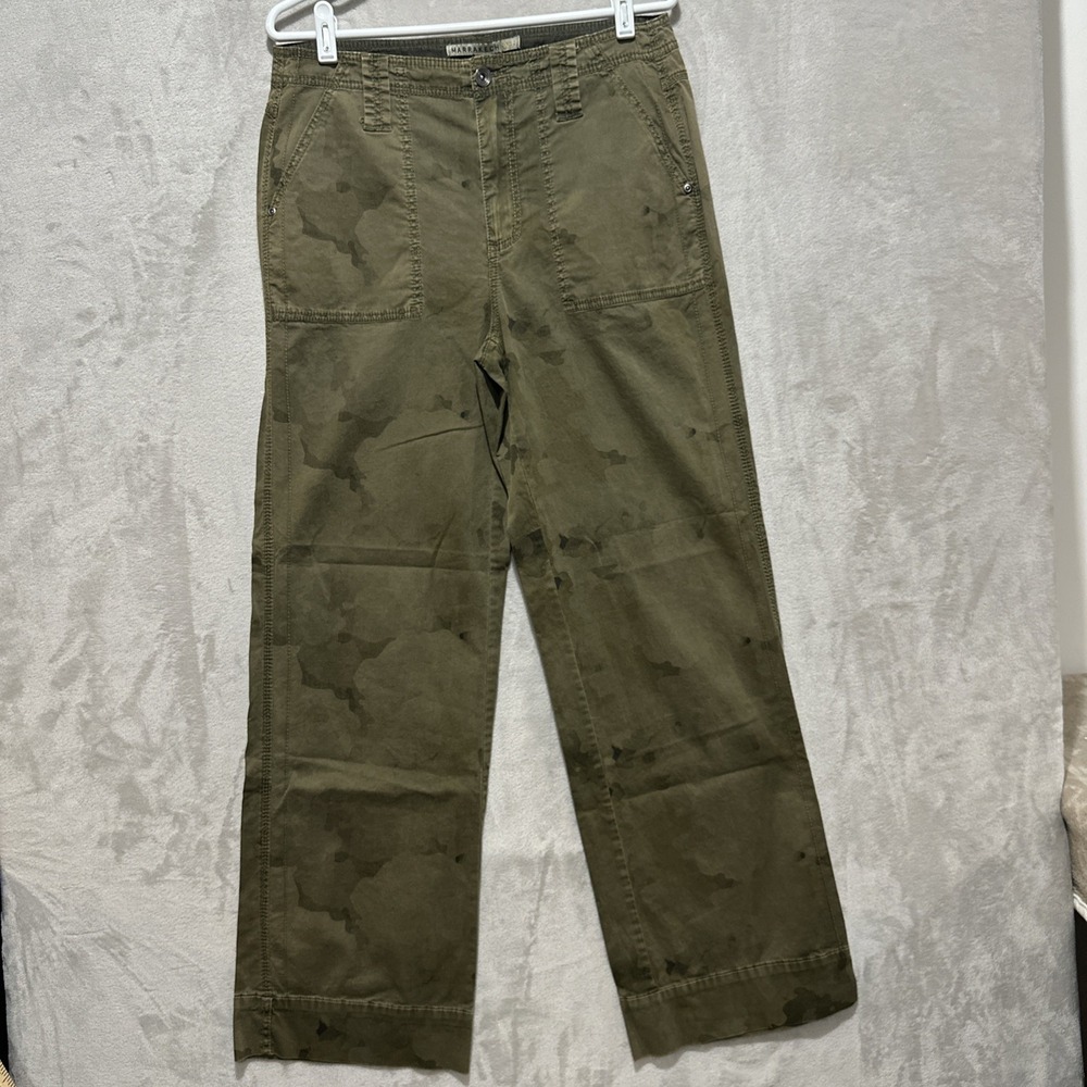 Anthropology Marrakech Women's 29 Twill Camo Darilyn Stretch Pants Pockets